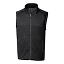 Cutter and Buck Mainsail Sweater-Knit Full Zip Vest - Big and Tall