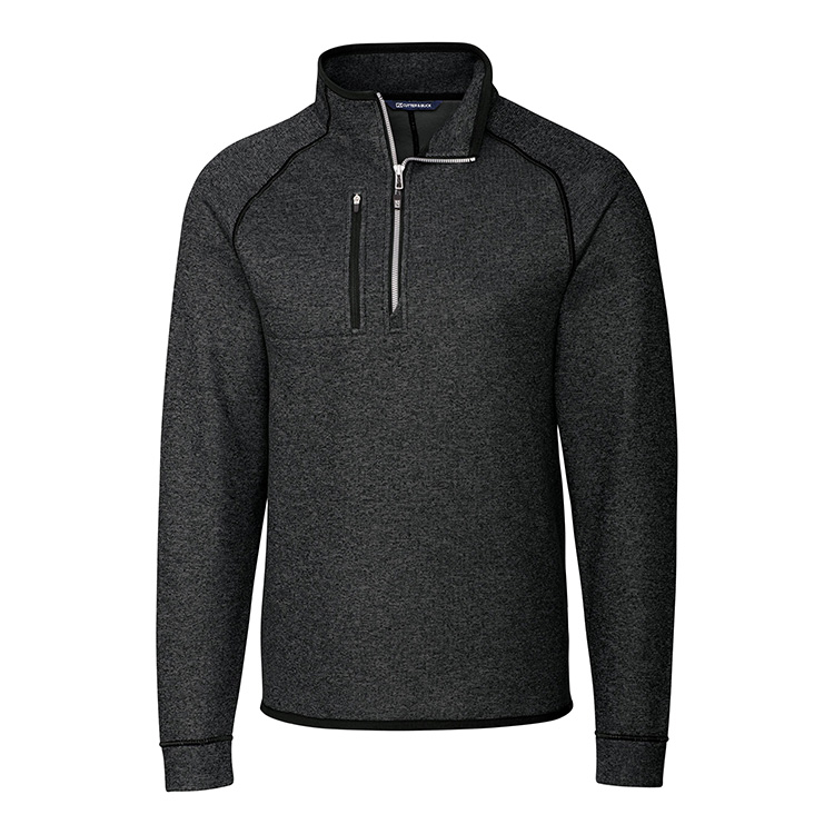 Cutter and Buck Mainsail Sweater-Knit Half Zip Pullover Jacket- Men's Big and Tall-