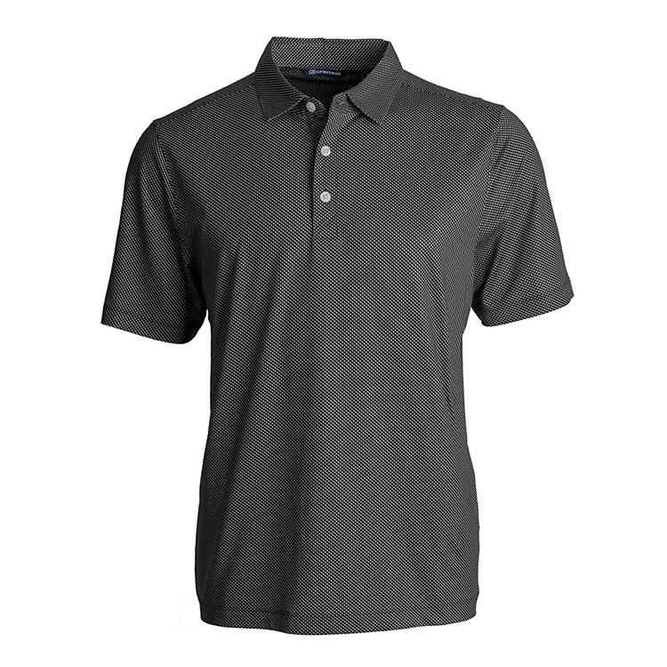 Cutter and Buck Pike Eco Symmetry Print Stretch Recycled Polo