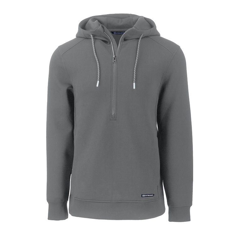 Cutter and Buck Roam Eco Half Zip Recycled Pullover Hoodie