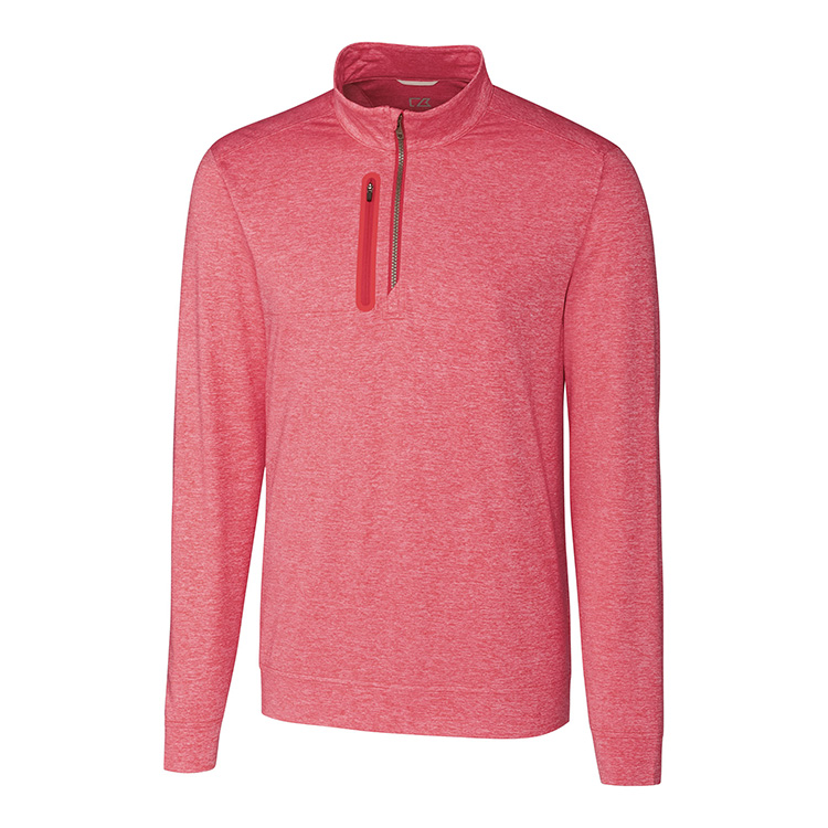 Cutter and Buck Stealth Heathered Quarter Zip Pullover