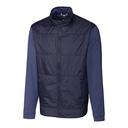 Cutter and Buck Stealth Hybrid Quilted Full Zip Windbreaker Jacket- Men's Big and Tall