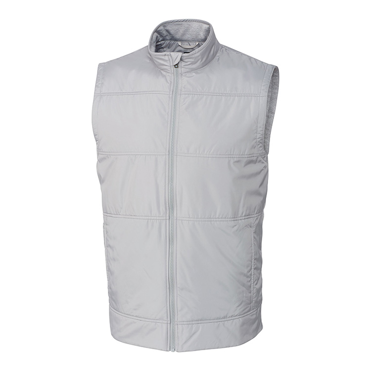 Cutter and Buck Stealth Hybrid Quilted Windbreaker Vest Men's Big and Tall