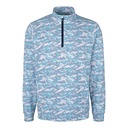 Cutter and Buck Traverse Camo Print Stretch Quarter Zip Pullover
