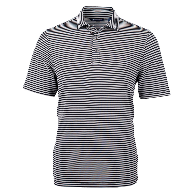 Cutter and Buck Virtue Eco Pique Stripe Recycled Polo Men's Big and Tall