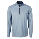 Cutter and Buck Virtue Eco Pique Micro Stripe Recycled Quarter Zip - Big and Tall