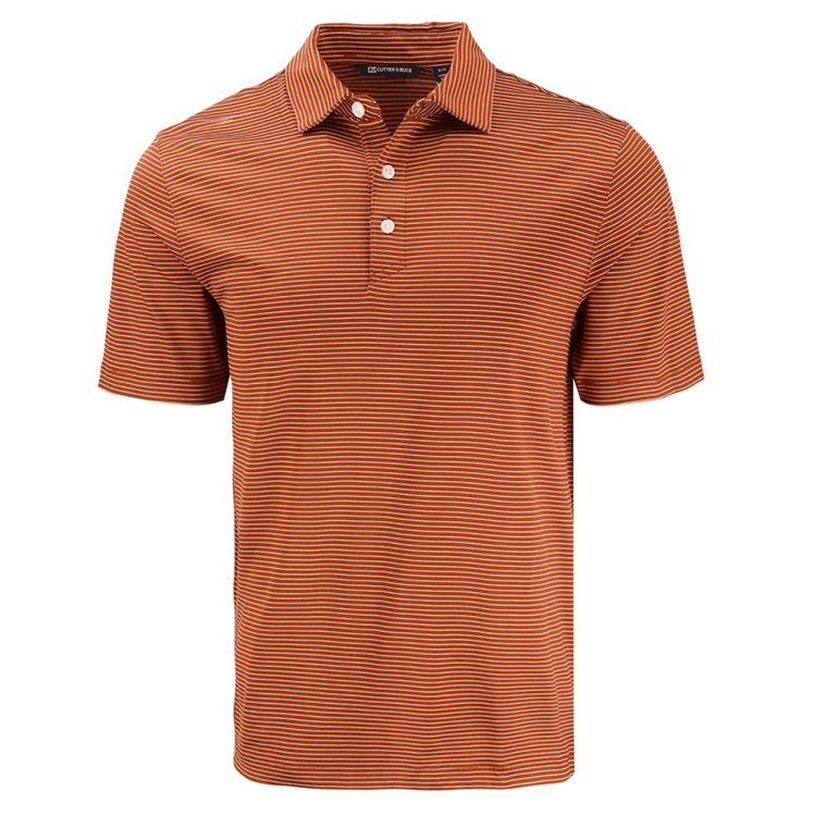 Cutter and Buck Forge Eco Fine Line Stripe Stretch Recycled Polo