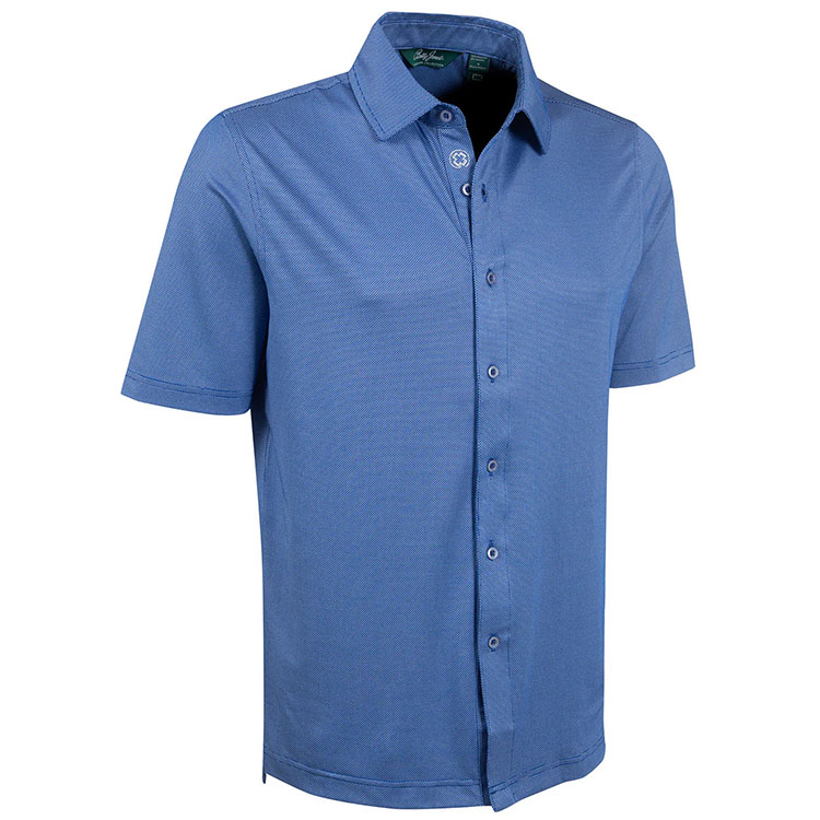 Bobby Jones Performance Dash Jacquard Short Sleeve Shirt