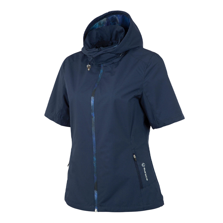  Sunice Ladies WxTech Weatherproof Short Sleeve Jacket with Packable Hood