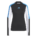 adidas Ladies Beyond the Course Color Block Long Sleeve Mock Neck Top