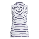 adidas Ladies Performance Stripe Sleeveless Polo