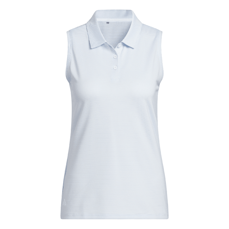 adidas Ladies Solid Ottoman Sleeveless Polo