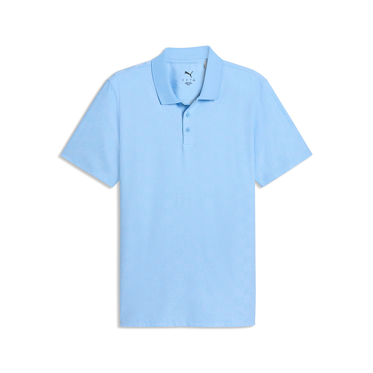 Puma Mattr Check Jacquard Polo- Back Neck
