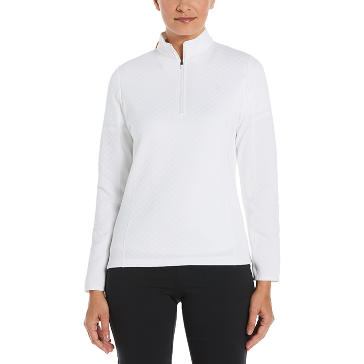 Callaway Ladies Diamond Quilted Fleece 1/4-Zip