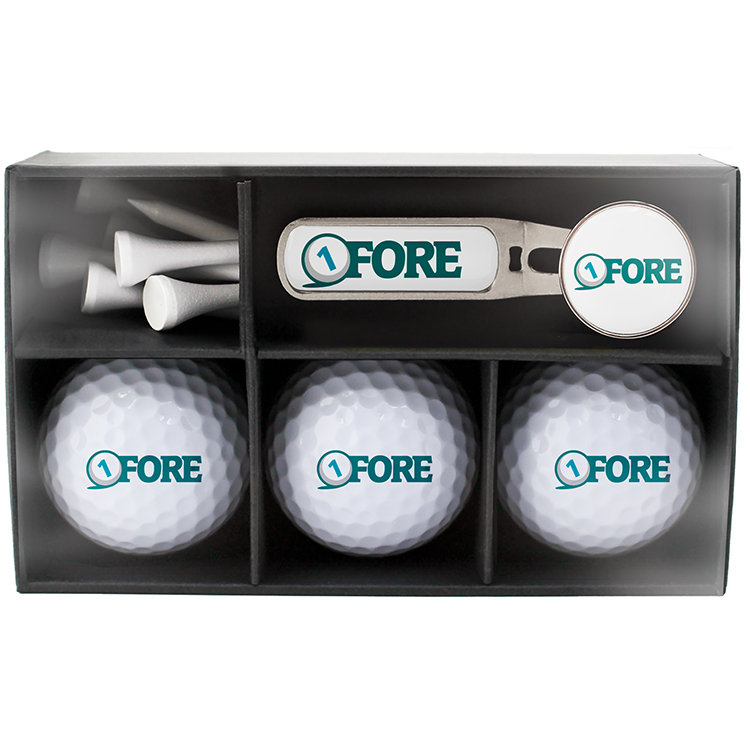 Premium Bent Tab Divot Tool & Ball Marker Combo Box