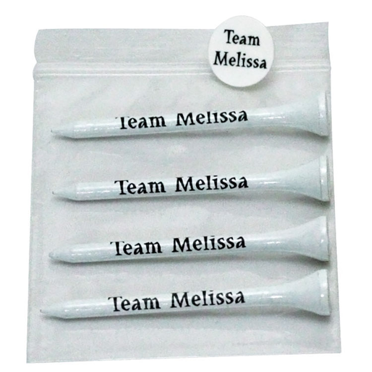 Golf Tee Combo Pack - (4) 3 1/4" Tees, (1) Ball Marker