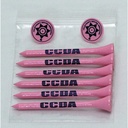 Golf Tee Combo Pack - (6) 3 1/4" Tees, (2) Ball Markers