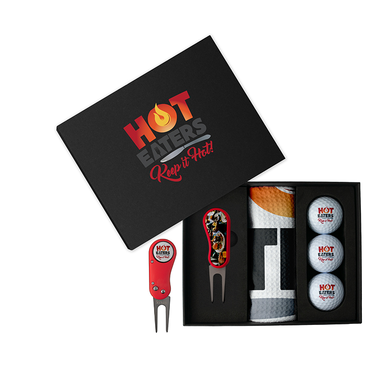 Flix Lite DS Divot Tool with Towel & Golf Ball Presentation Box