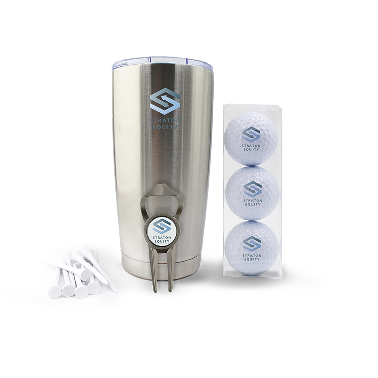 Geo Divot Tool/Bottle Opener Tournament Tumbler