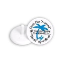 Dime Size Marker with Two Color Logo