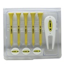 Business Card Gift Pack (1-Color Logo on Tees, 2-Color Logo on Marker/Divot)