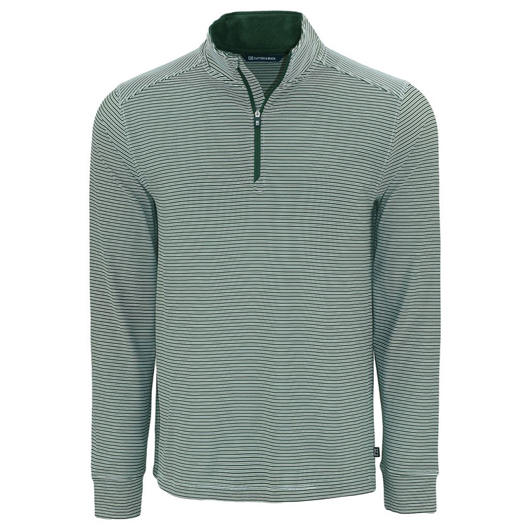 Cutter and Buck Forge Epic Confidence Recycled Double Stripe Quarter Zip
