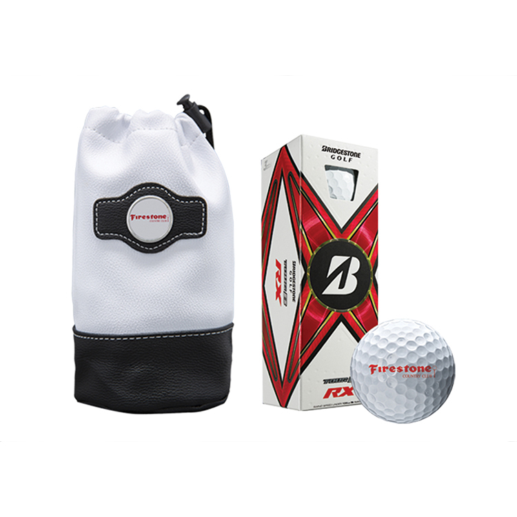Bridgestone Custom Valuables Pouch with Sleeve of Golf Balls