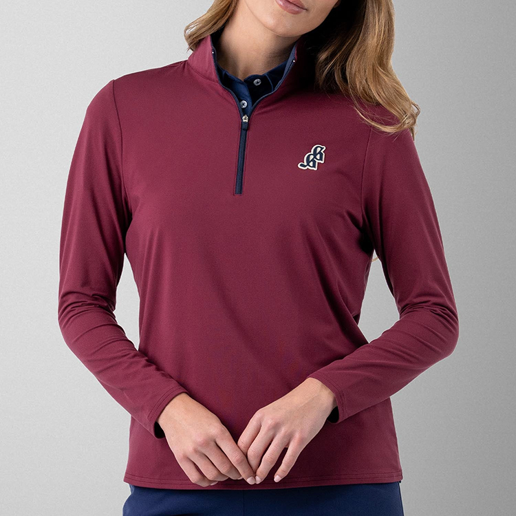 Good Good Ladies Crimson 1/4-Zip