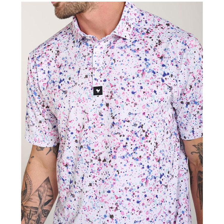 Bad Birdie Paint Splatter 3 Polo