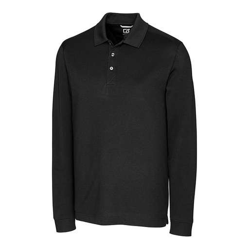 Cutter and Buck Advantage Tri-Blend Pique Long Sleeve Polo
