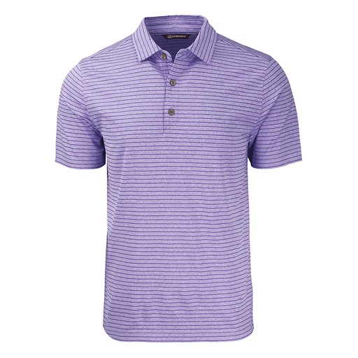[MCK01303] Cutter and Buck Forge Eco Heather Stripe Stretch Recycled Polo