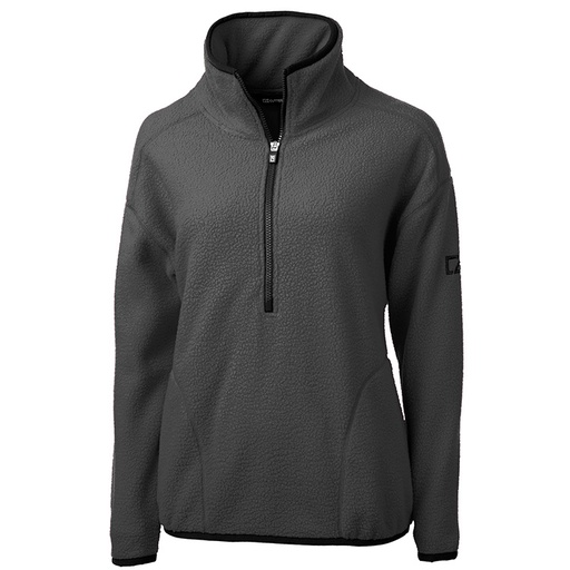 Cutter and Buck Ladies Cascade Eco Sherpa Fleece Jacket Quarter Zip