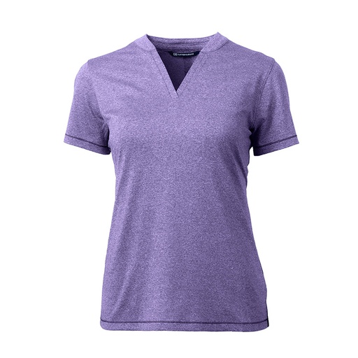 Cutter and Buck Ladies Forge Heathered Stretch Blade Top-
