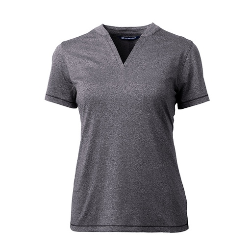 Cutter and Buck Ladies Forge Heathered Stretch Blade Top