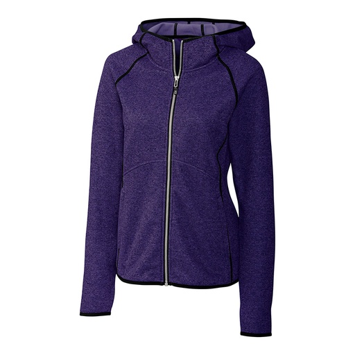[LCO00035] Cutter and Buck Ladies Mainsail Sweater-Knit Hoodie Full Zip Jacket