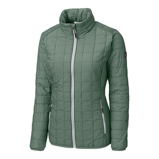 Cutter and Buck Ladies Rainier PrimaLoft® Eco Insulated Full Zip Puffer Jacket