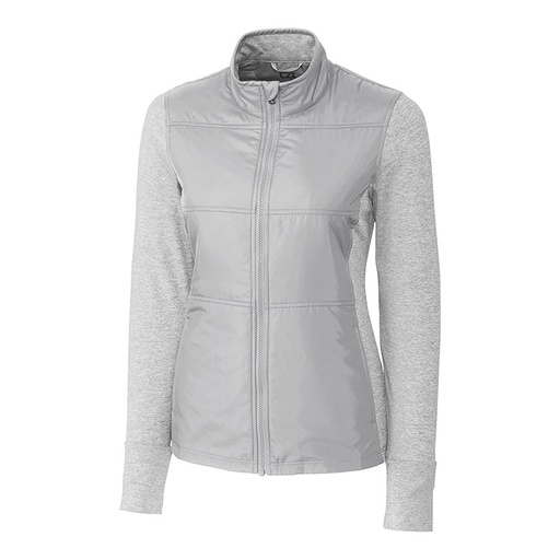 Cutter and Buck Ladies Stealth Hybrid Quilted Full Zip Windbreaker Jacket