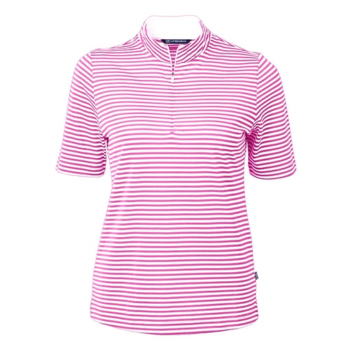 [LCK00157] Cutter and Buck Ladies Virtue Eco Pique Stripe Recycled Polo