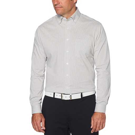 Perry Ellis Mini Grid Woven Shirt**