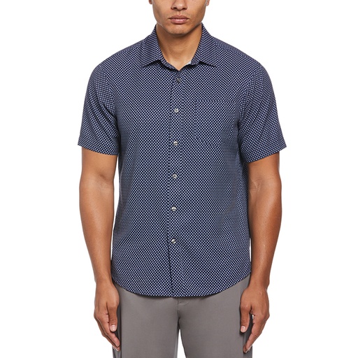 Perry Ellis Short Sleeve Printed Shirt**
