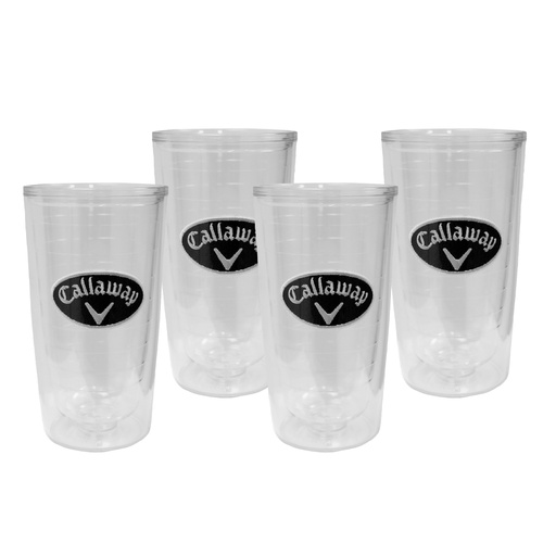 [C19958] Callaway Clear Patch Tumblers (Set of 4)