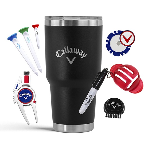 [C23201] Callaway Stainless Steel Tumbler (30oz) Gift Set*