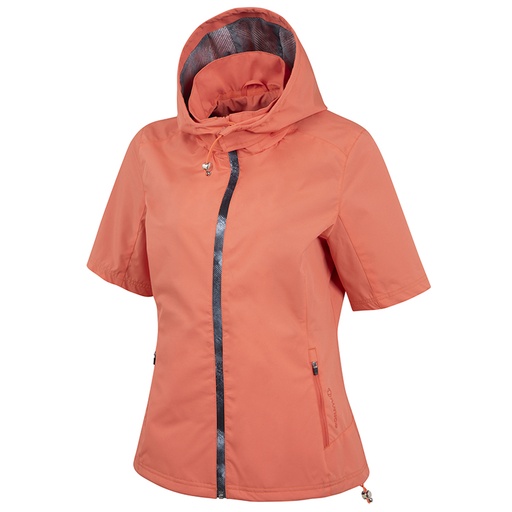 [S53508]  Sunice Ladies WxTech Weatherproof Short Sleeve Jacket with Packable Hood