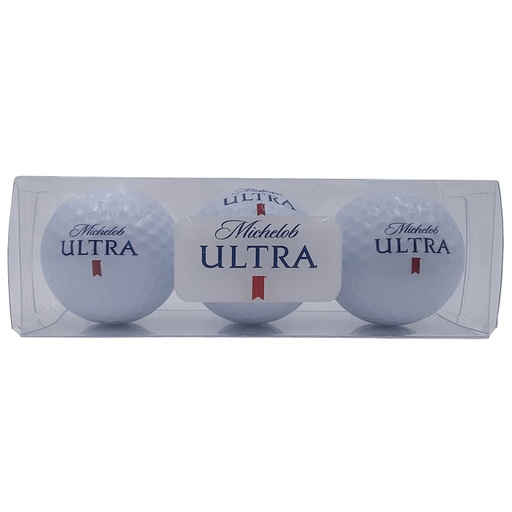 3-Ball Clear Sleeve With Custom Golf Balls**