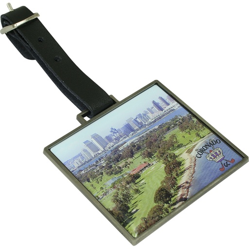 Rectangular Metal Bag Tag**