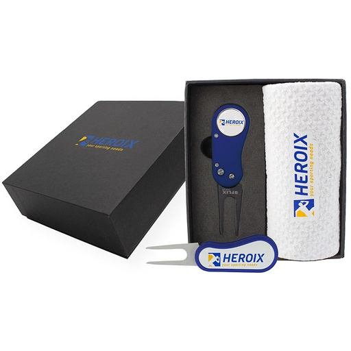[MPB-FXDS-TOWEL] Flix Lite DS Divot Tool and Dormie Towel Mini Presentation Box