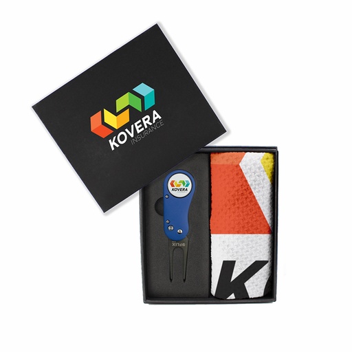 [MPB-FXLT-TOWEL] Flix Lite Divot Tool and Dormie Towel Mini Presentation Box