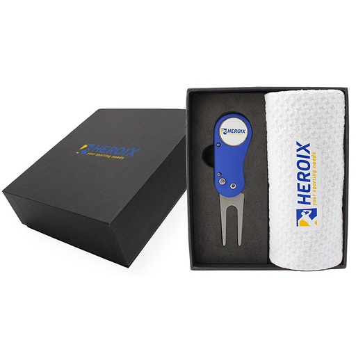 Flix Lite Divot Tool and Dormie Towel Mini Presentation Box**