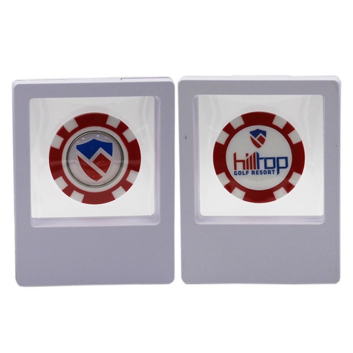 Plastic Poker Chip in Levit8 Window Box**
