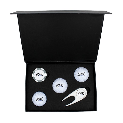 [SPGB-PCDOME] Scotsman's Divot Tool Premium Gift Box with Resin Domed Poker Chip**